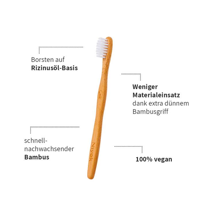 NIYOK Normale Zahnbürste Choosebrush KINDER IN NOT (Mittel)