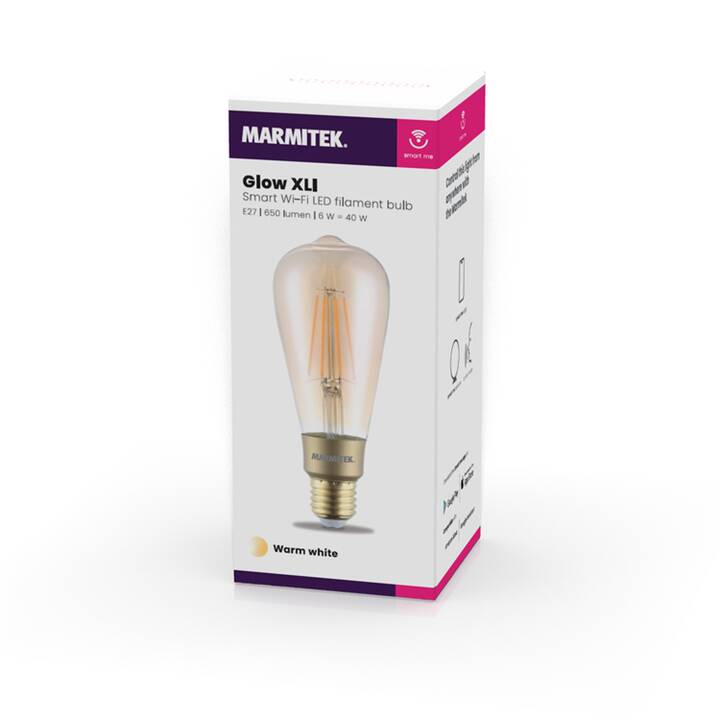 MARMITEK LED Birne Smart me Glow XLI (E27, WLAN, 6 W)