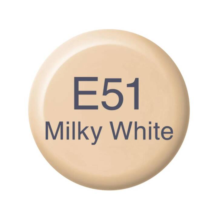 COPIC Encre E51 - Milky White (Blanc, 12 ml)