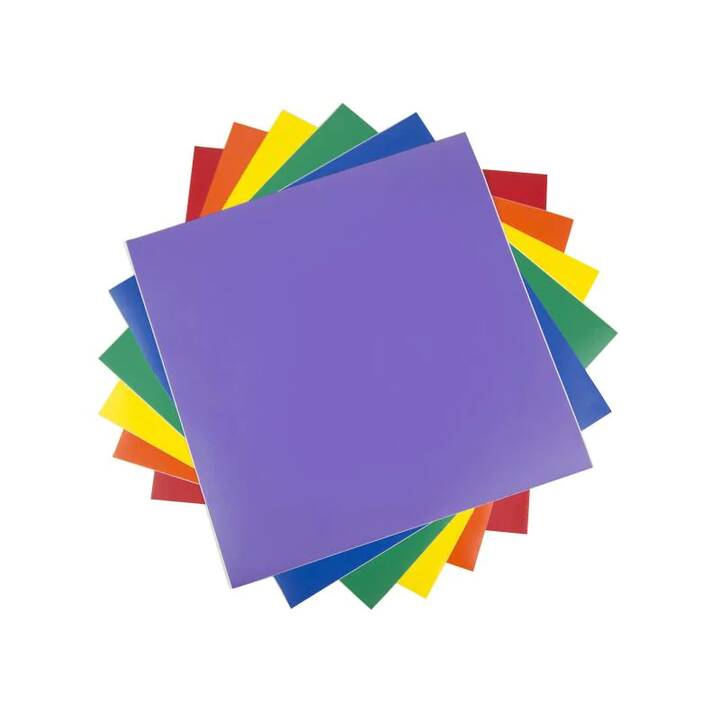 SILHOUETTE Vinylfolie (30.5 cm x 30.5 cm, Violett, Gelb, Orange, Grün, Blau, Rot)