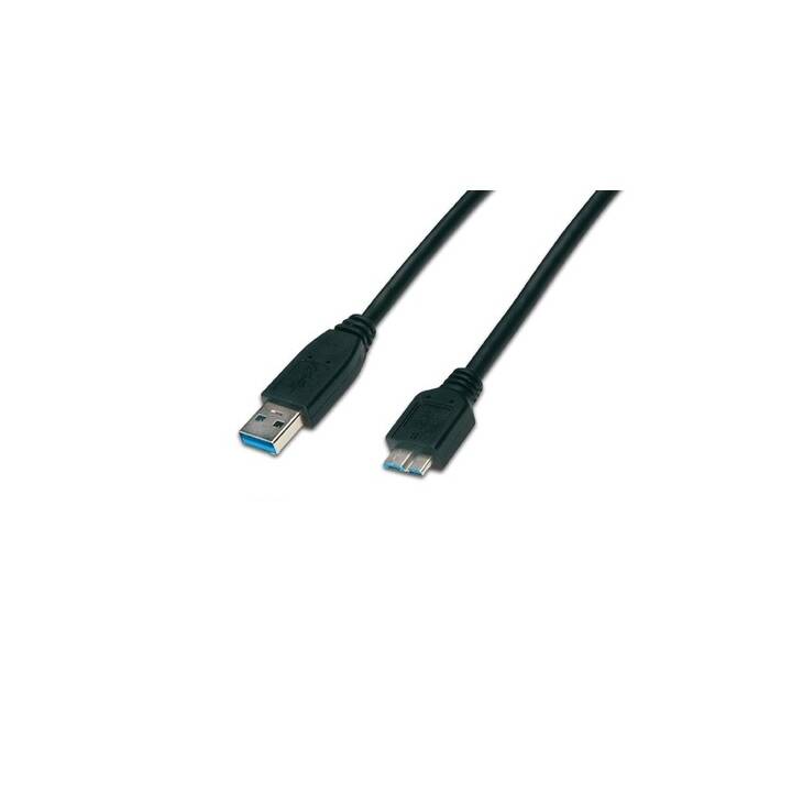 WIREWIN USB-Kabel (Micro USB 3.0 Typ-B, USB 3.0 Typ-A, 3 m)