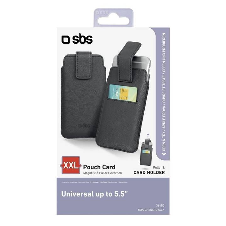 SBS Tasche Pouch Card (Universal, Schwarz)