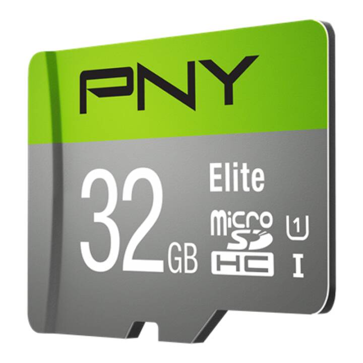 PNY TECHNOLOGIES MicroSDHC Elite (UHS-I Class 1, Class 10, 32 Go, 100 Mo/s)