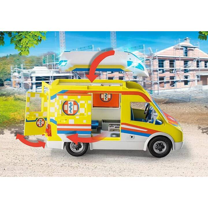 PLAYMOBIL City Life Rettungswagen mit Licht & Sound (71202)