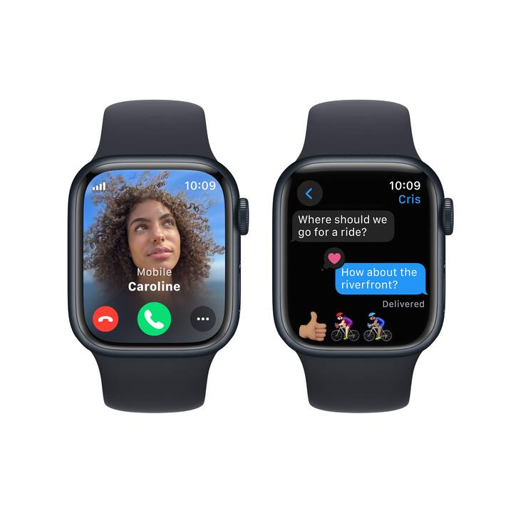 APPLE Watch Series 9 GPS + Cellular (41 mm, Alluminio, 4G, M)