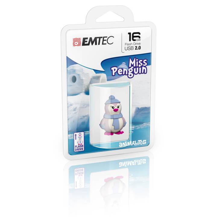 EMTEC INTERNATIONAL Miss Penguin (16 GB, USB 2.0 di tipo A)