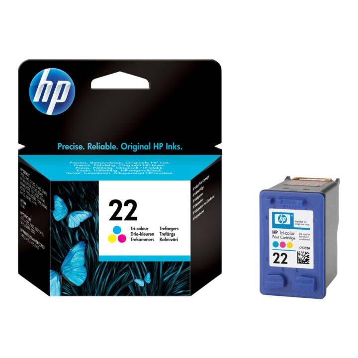 HP 22 (Giallo, Magenta, Cyan, 1 pezzo)