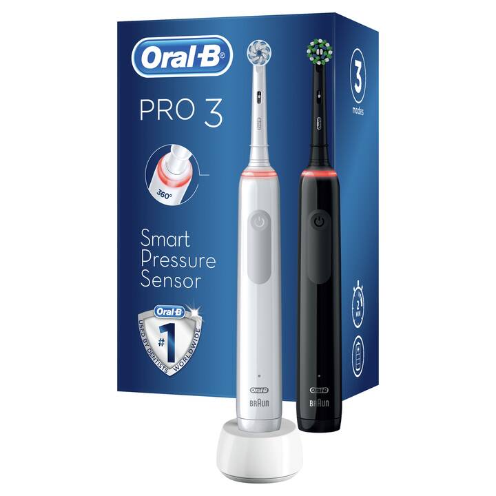 ORAL-B Pro 3 3900 (Noir, Blanc)