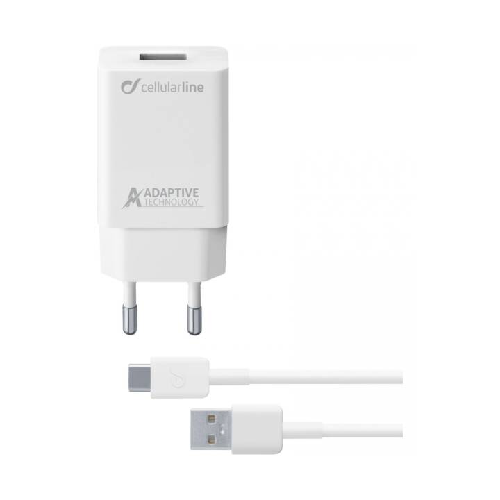 CELLULAR LINE ACHSMKIT15WTYCW Chargeur mural (15 W, USB-A)