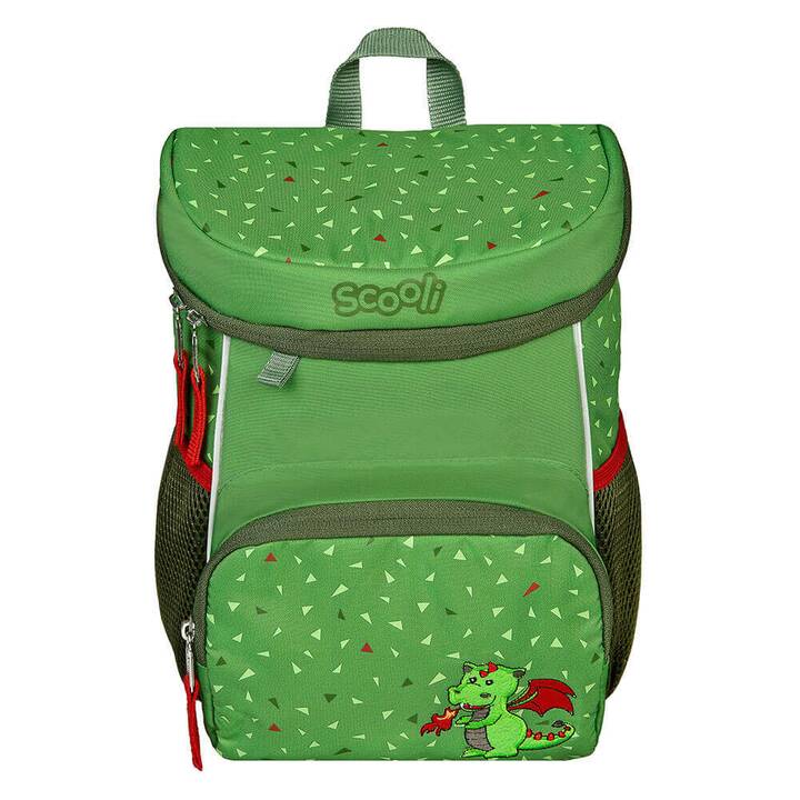 SCOOLI Kindergartenrucksack Drache  (8 l, Grün)