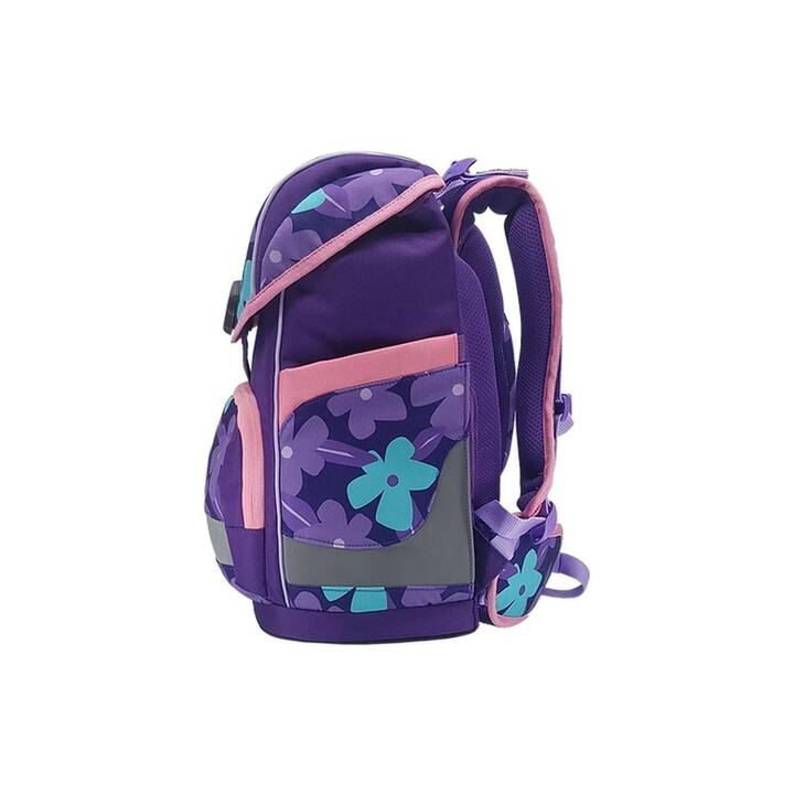 FUNKI Set di borse Cuby-Bag Flower (20 l, Rosa, Porpora)