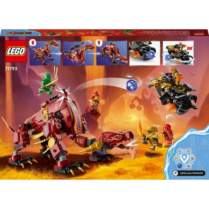 LEGO Ninjago Le dragon de lave transformable de Heatwave (71793)