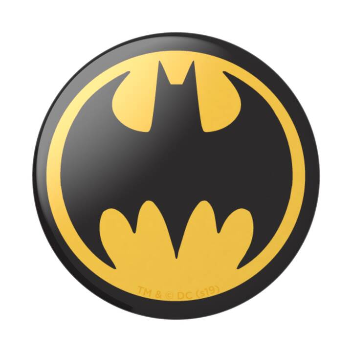 POPSOCKETS Batman Logo 80th Support de doigt (Noir, Jaune)