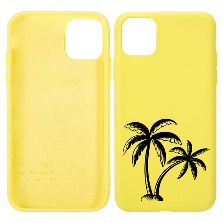 EG Custodia per iPhone 11 Pro 5.8" (2019) - giallo - palme