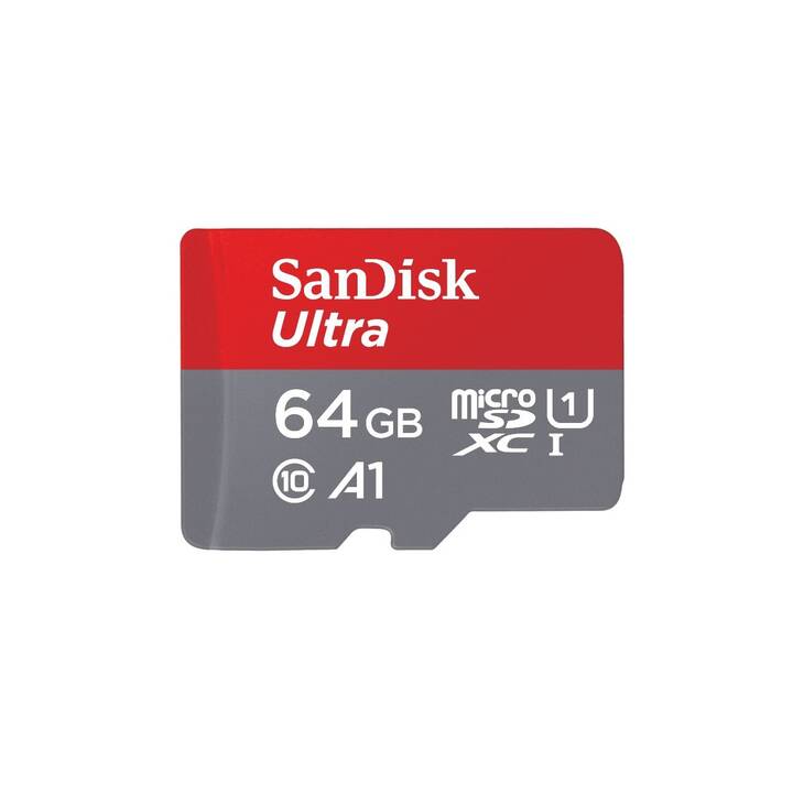 SANDISK MicroSDXC Ultra (Class 10, A1, 64 GB, 120 MB/s)