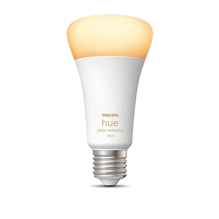 PHILIPS HUE Lampadina LED White Ambiance (E27, Bluetooth, 13 W)