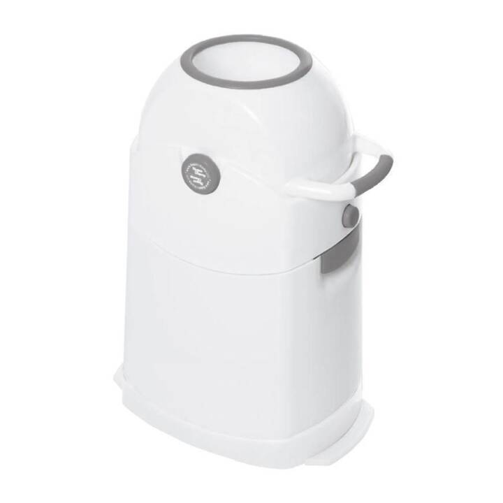 DIAPER CHAMP Poubelles à couches (50 l, Argent, Blanc)