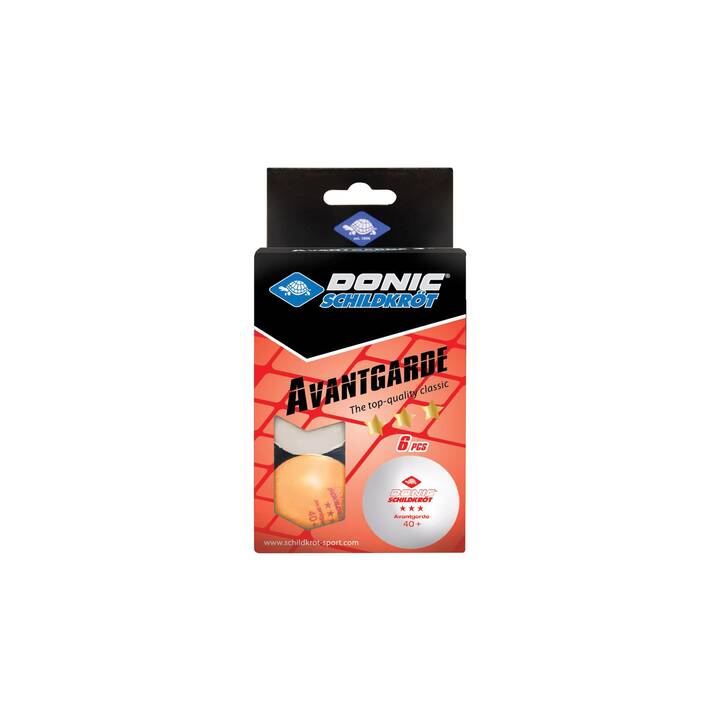 DONIC SCHILDKRÖT Balles de ping-pong Avantgarde 3-Star (6 x)