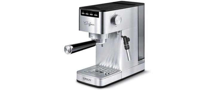 POLTI Siebträgermaschine (Silber, Schwarz, EU-Version)