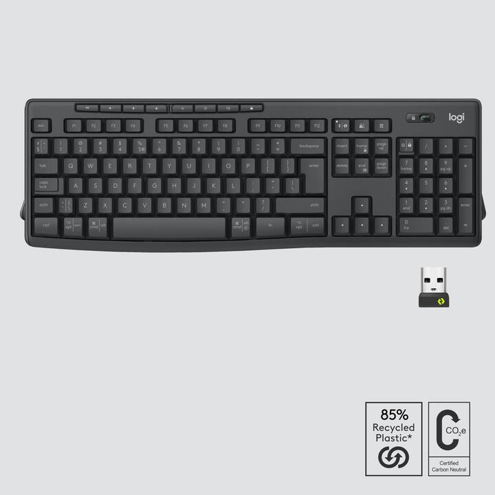 LOGITECH MK370 (Bluetooth, USB, Suisse, Sans fil)