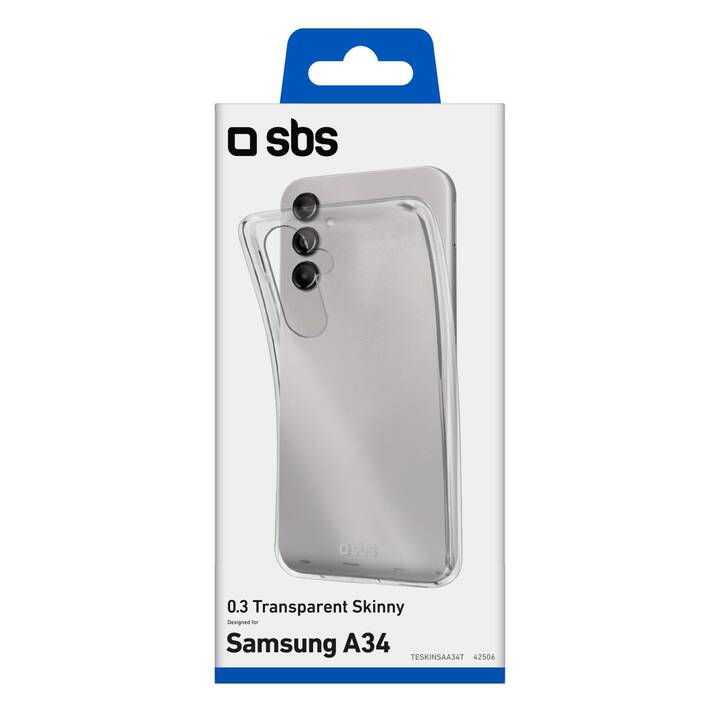 SBS Backcover Skinny (Galaxy A34 5G, Transparente)