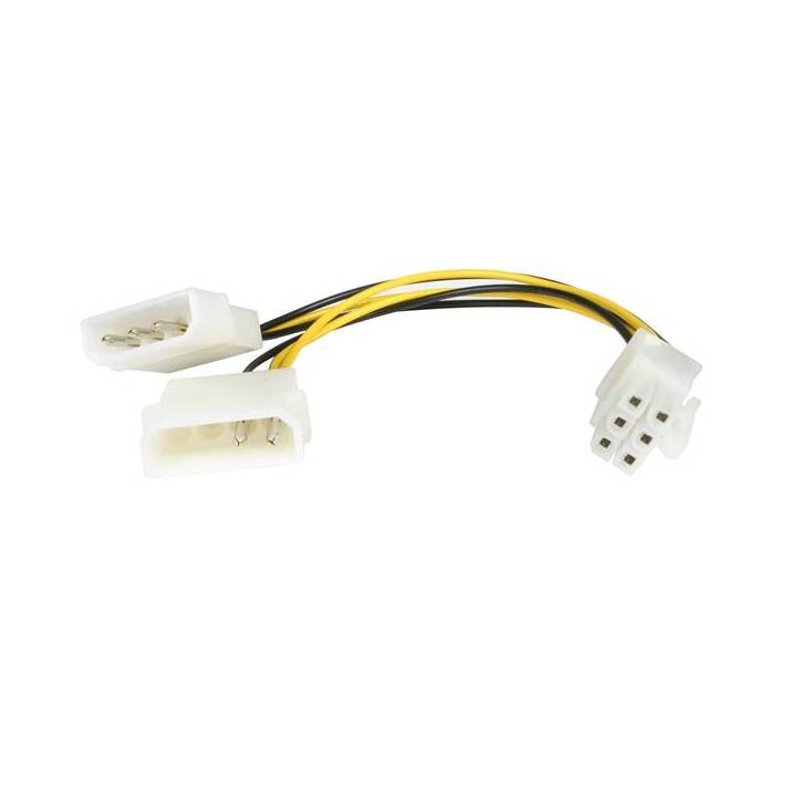 STARTECH.COM Câble secteur (15.2 cm, Blanc, Multicolore)