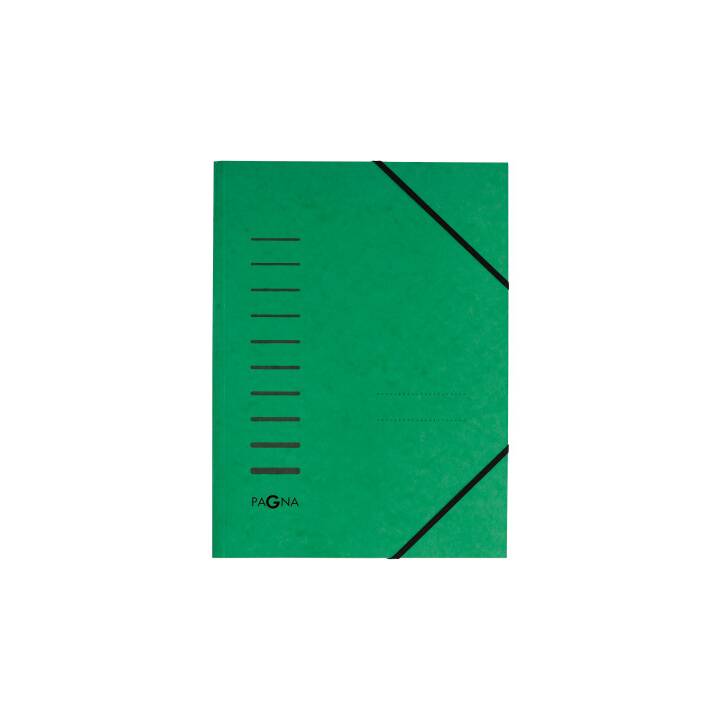 PAGNA Cartellina con elastico (Verde, A4, 1 pezzo)