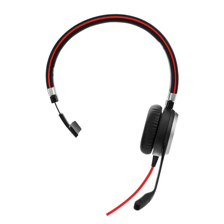 JABRA Office Headset Evolve 40 Mono (On-Ear, Kabel, Schwarz)