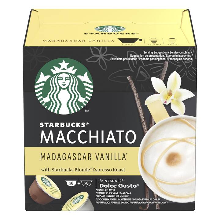 STARBUCKS Capsules de Café Macchiato Madagascar Vanilla (12 pièce)