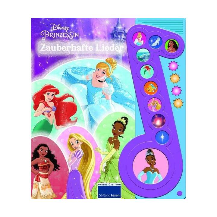 Disney Prinzessin - Zauberhafte Lieder - Liederbuch mit Sound - Pappbilderbuch mit 10 Liedern und Geräuschen