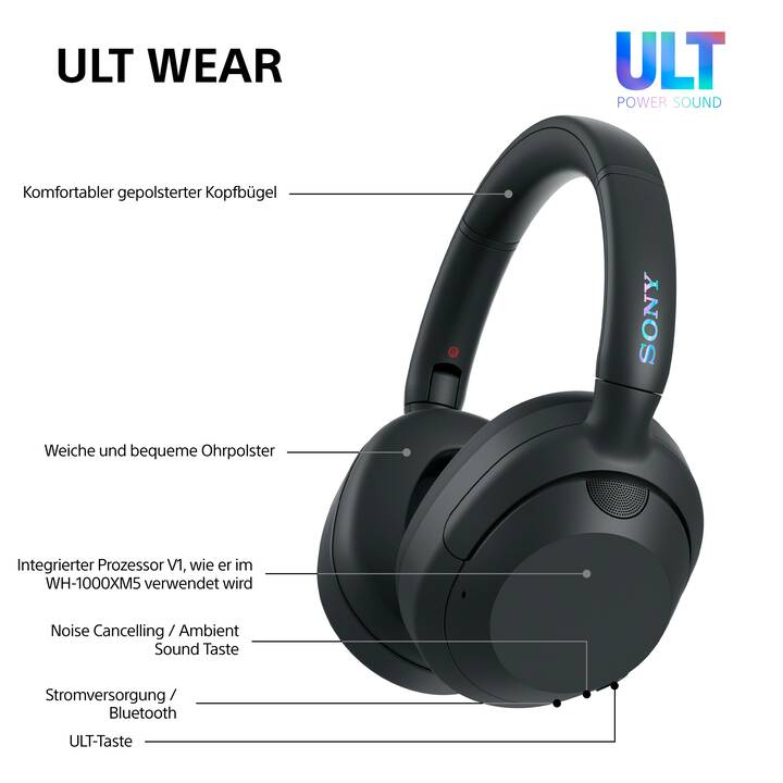 SONY ULT Wear (ANC, Schwarz) - Interdiscount