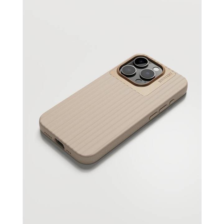 NUDIENT Backcover (iPhone 15 Pro, Beige, Alluminio)