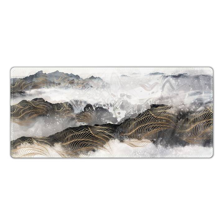 EG tappetino per tastiera (70x30cm) - marrone - marmo