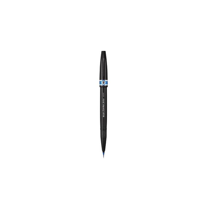 PENTEL Brush Sign Pen Artist Traceur fin (Bleu, 1 pièce)