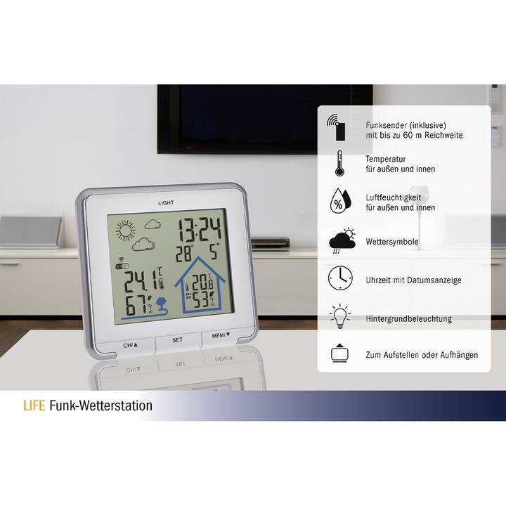 TFA Stazione meteo con radio Life