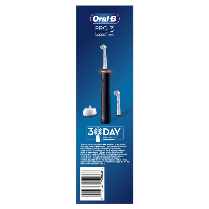 ORAL-B Pro 3 3000 Sensitive Clean  (Schwarz)