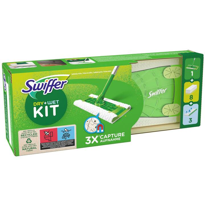 SWIFFER Kit d'essuyage Dry + Wet