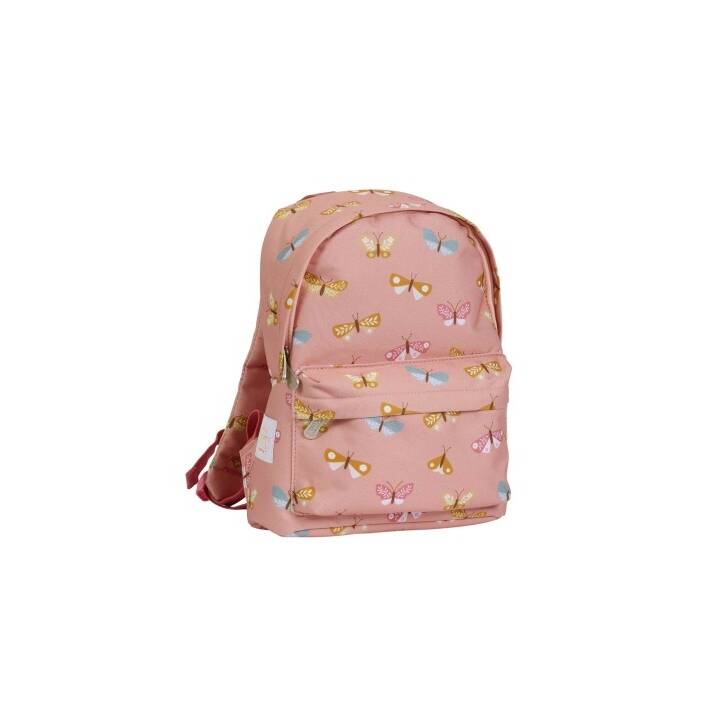 ALLC Kindergartenrucksack Butterflies (7 l, Pink)