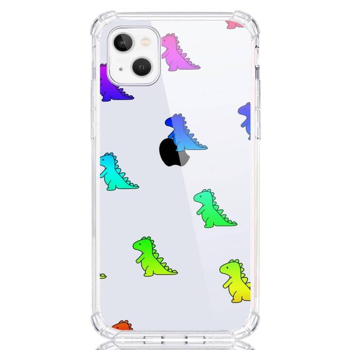 EG Backcover (iPhone 14 Plus, Dinosaurier, Transparent)