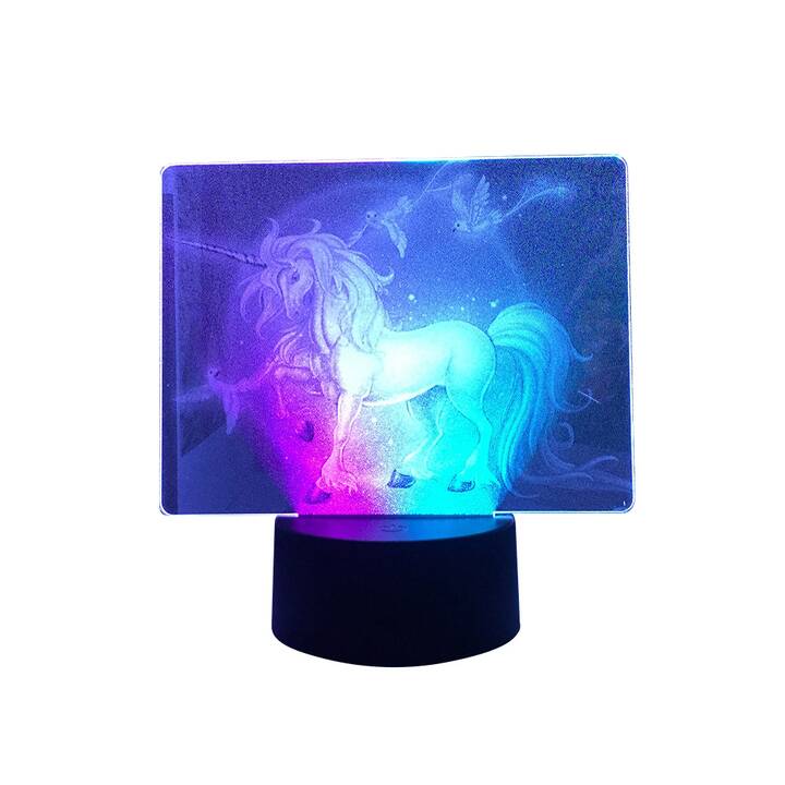 EG Veilleuse USB 7 couleurs LED sans télécommande (pas de batterie incluse) - cheval