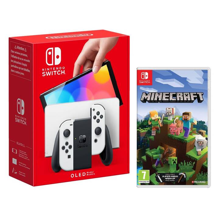 NINTENDO Switch OLED-Modell Weiss 64 GB (Minecraft, DE, IT, FR)