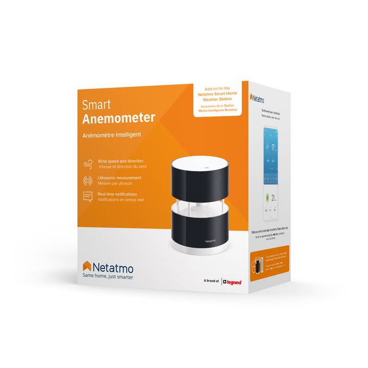 NETATMO Capteur de vent (WLAN, radio-fréquence)