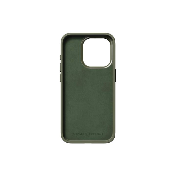 NUDIENT Backcover Bold (iPhone 15 Pro, Alluminio, Verde oliva, Verde)
