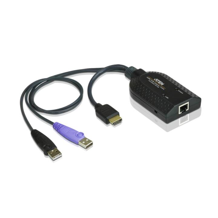 ATEN KA7168 Adaptateur ( RJ-45, USB 2.0, HDMI, 9.1 cm)