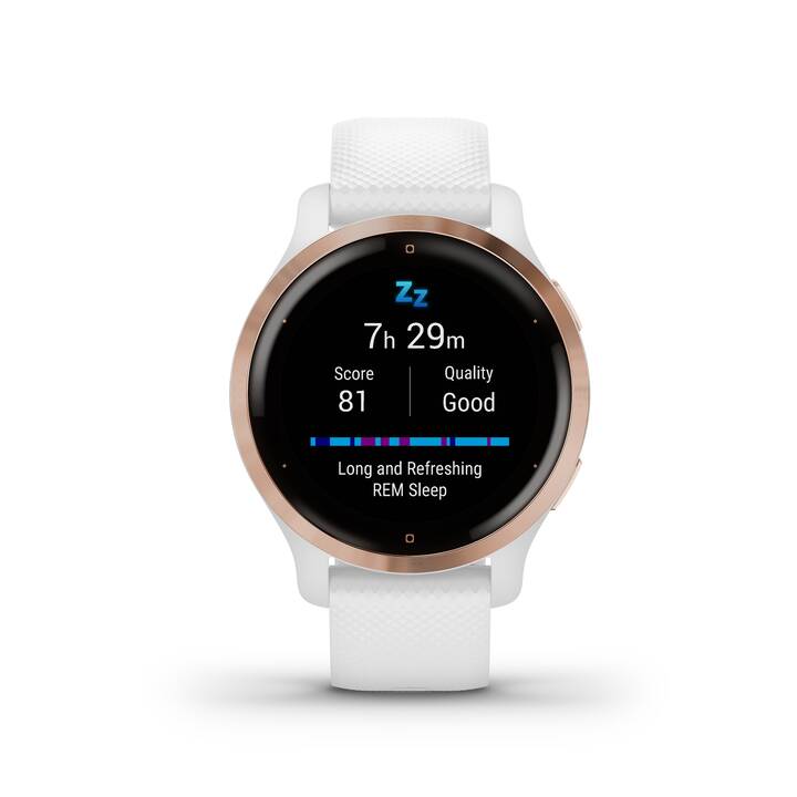 GARMIN Venu 2S (Einheitsgrösse, Edelstahl, Silikon, Galileo, GLONASS, GPS)
