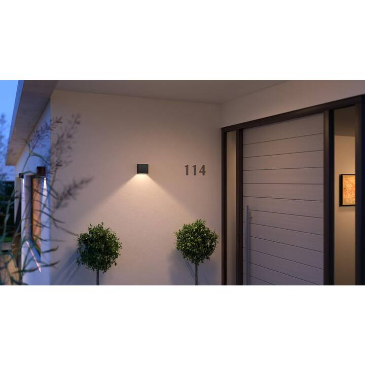 PHILIPS HUE Wandleuchte White and Color Ambiance Resonate (8 W, Schwarz)