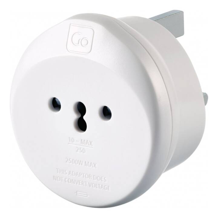 GO TRAVEL Adaptateurs Swiss-UK  (Type J, CH / Type G, Commonwealth)