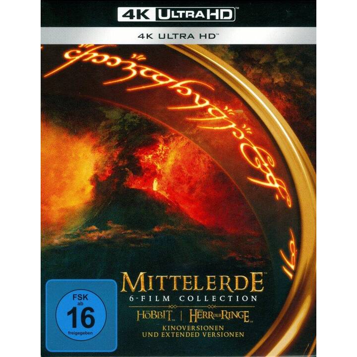 Der Hobbit & Der Herr der Ringe (4K Ultra HD, Versione per il cinema, Extended Edition, DE, EN)