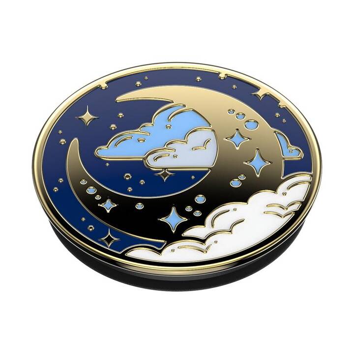 POPSOCKETS Premium Fly me to the moon Supporto ditta (Oro, Blu, Bianco)