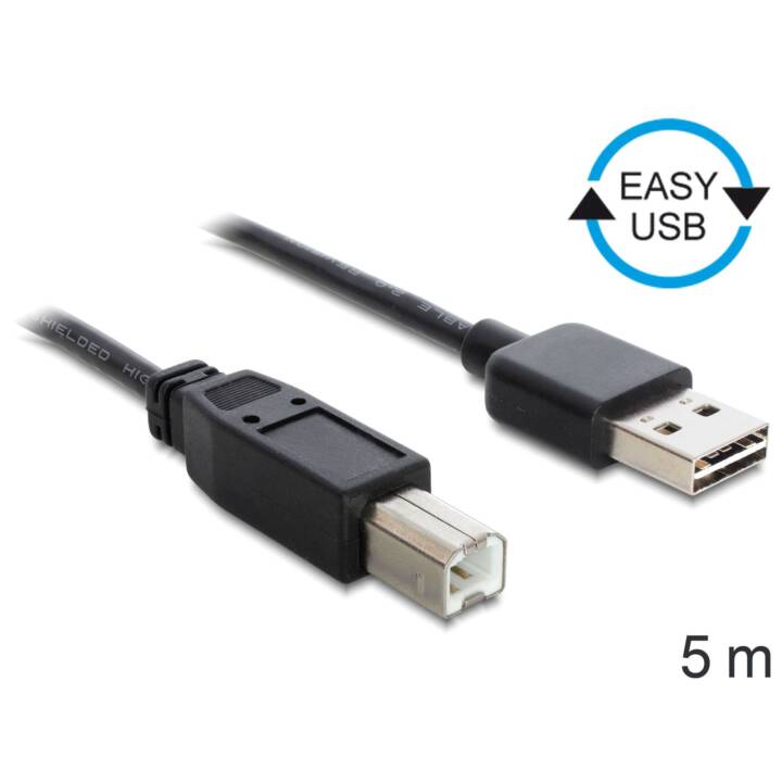 DELOCK Cavo USB (USB 2.0 Tipo-B, USB 2.0 Tipo-A, 5 m)